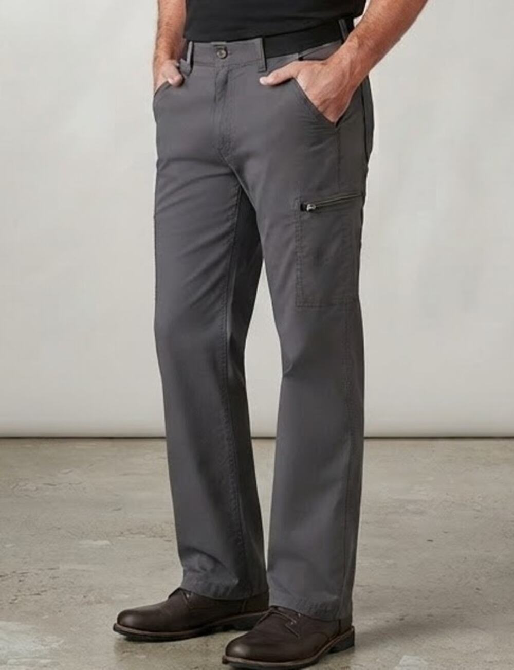 Wrangler ATG Pants Mens 36x30 Gray All Terrain Gear Stretch Hiking Utility Work